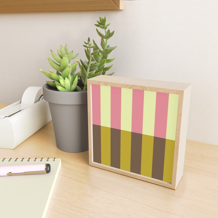 Retro Candy Stripe Pattern Mini Art Print Gallery Image 2