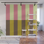 Retro Candy Stripe Pattern Wall Mural Gallery Image 1
