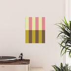 Retro Candy Stripe Pattern Poster Gallery Image 2