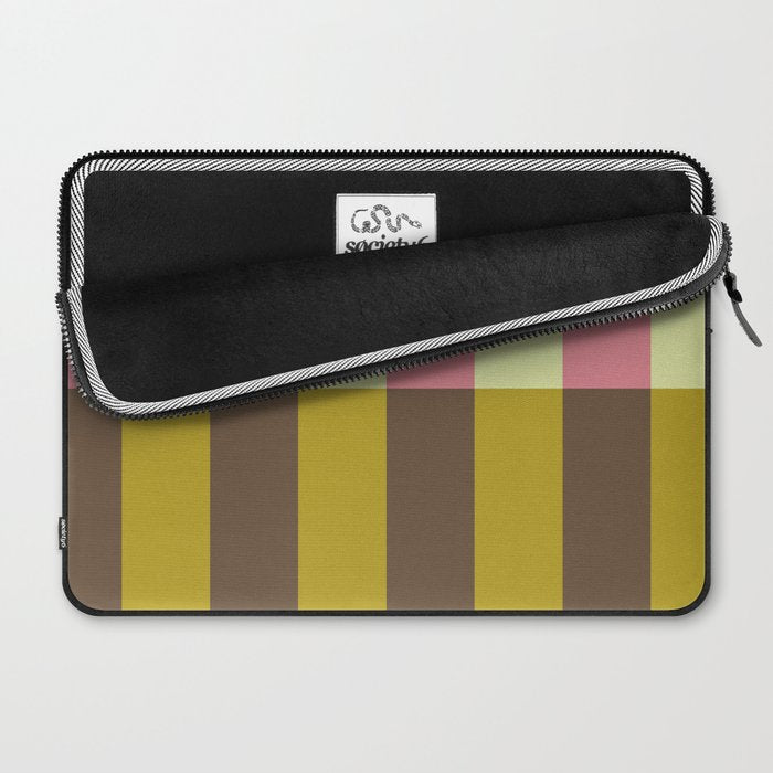 Retro Candy Stripe Pattern Laptop Sleeve Gallery Image 2