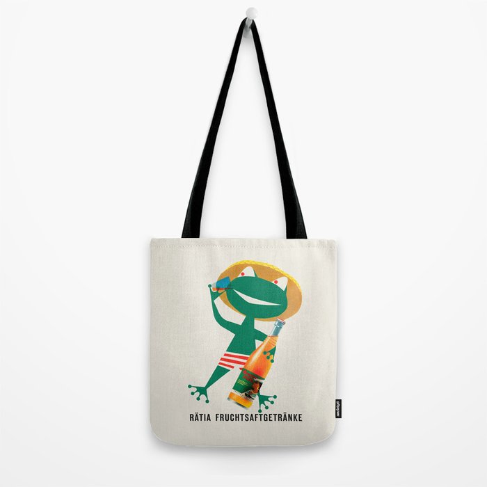 Vintage Mid Century Beverage Poster - Ratia Fruchtsaftgertranke, 1958 Tote Bag Gallery Image 2