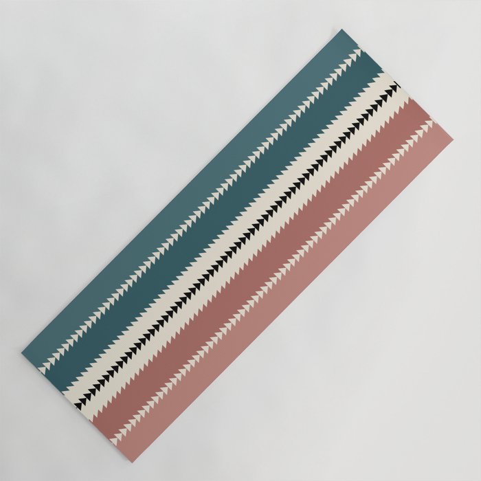 Western Stripes XX Earthy Rainbow Yoga Mat Gallery Image 1
