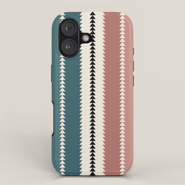 Western Stripes XX Earthy Rainbow iPhone Case Gallery Image 1