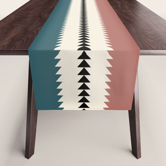 Western Stripes XX Earthy Rainbow Table Runner Gallery Image 1