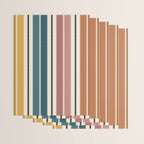 Western Stripes XX Earthy Rainbow Wrapping Paper Gallery Image 3