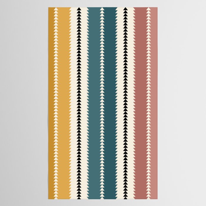 Western Stripes XX Earthy Rainbow Tablecloth Gallery Image 2