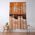 Abstract Art Landscape 70 Window Curtain Gallery Image 5