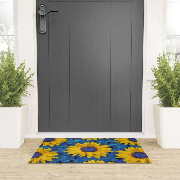 Sunflower Welcome Mat Gallery Image 3