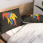 Men | Bauhaus IV: Night Black Edition Pillow Sham Gallery Image 2