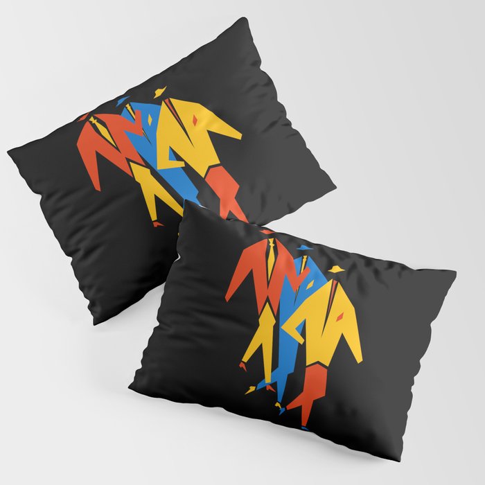 Men | Bauhaus IV: Night Black Edition Pillow Sham Gallery Image 1