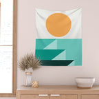 Geometric Landscape 25A Wall Tapestry Gallery Image 2