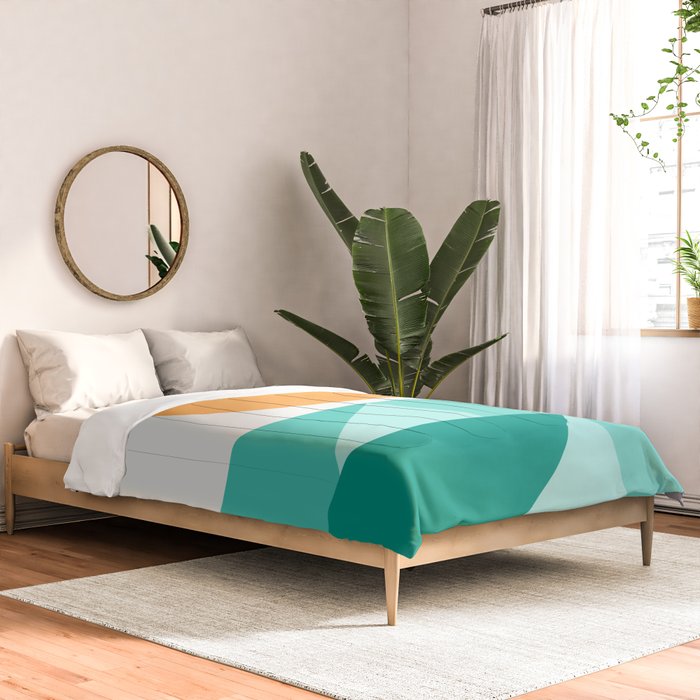 Geometric Landscape 25A Comforter Gallery Image 2