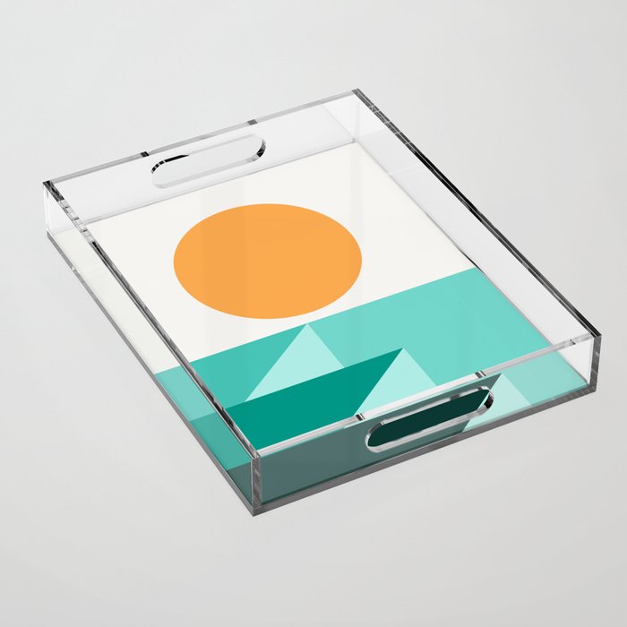 Geometric Landscape 25A Acrylic Tray Gallery Image 1