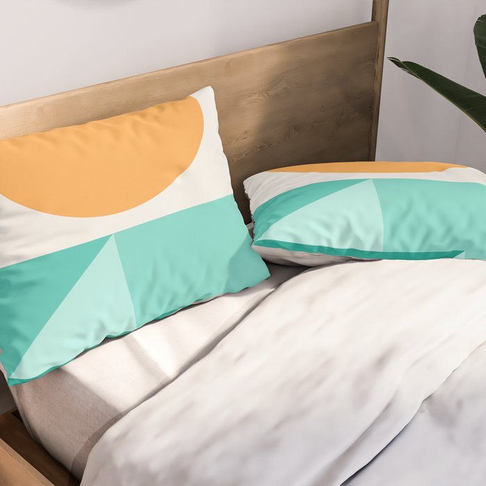 Geometric Landscape 25A Pillow Sham Gallery Image 2