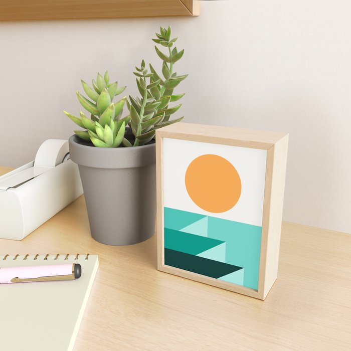 Geometric Landscape 25A Mini Art Print Gallery Image 2
