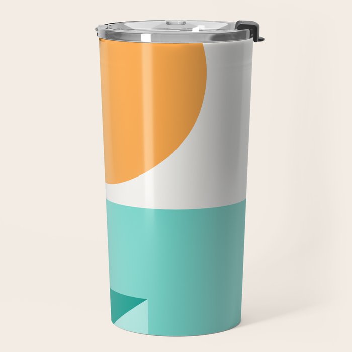 Geometric Landscape 25A Travel Mug Gallery Image 2