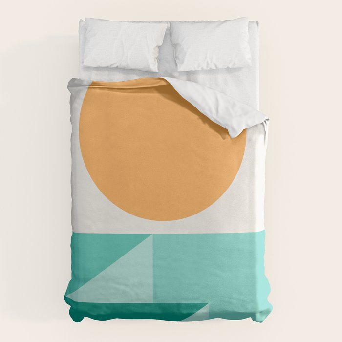 Geometric Landscape 25A Duvet Cover Gallery Image 1