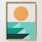Geometric Landscape 25A Serving Tray Gallery Image 1
