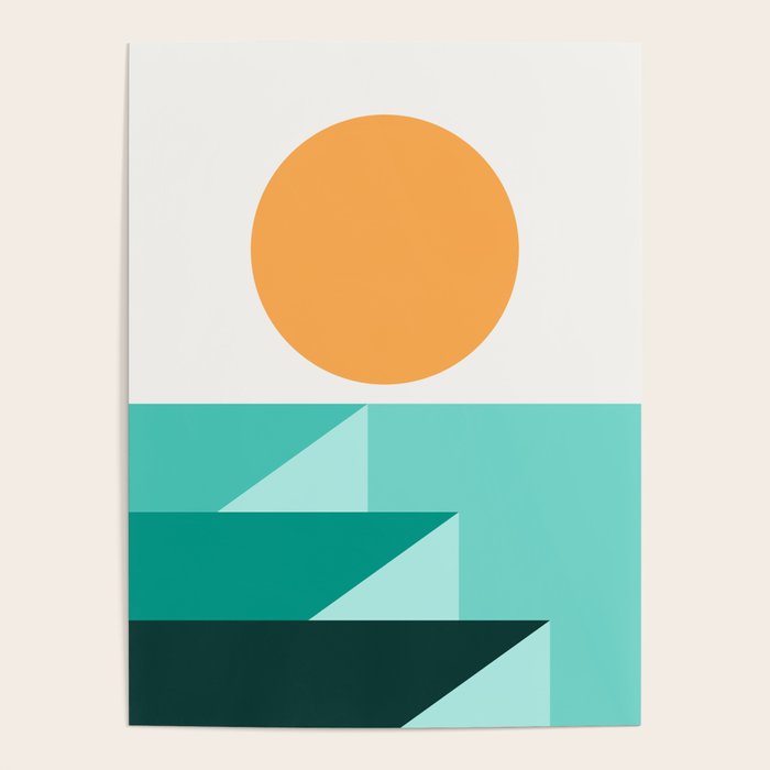 Geometric Landscape 25A Poster Gallery Image 1