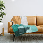 Geometric Landscape 25A Throw Blanket Gallery Image 1