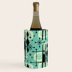 Retro 1950s Style Mid Century Modern 771 Mid Mod Turquoise Wine Chiller Gallery Image 2
