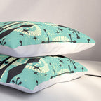 Retro 1950s Style Mid Century Modern 771 Mid Mod Turquoise Pillow Sham Gallery Image 3