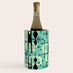 Retro 1950s Style Mid Century Modern 771 Mid Mod Turquoise Wine Chiller Gallery Image 3