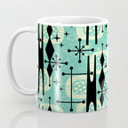 Retro 1950s Style Mid Century Modern 771 Mid Mod Turquoise Coffee Mug Gallery Image 3