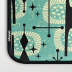 Retro 1950s Style Mid Century Modern 771 Mid Mod Turquoise Laptop Sleeve Gallery Image 3