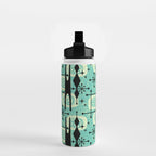 Retro 1950s Style Mid Century Modern 771 Mid Mod Turquoise Water Bottle Gallery Image 2