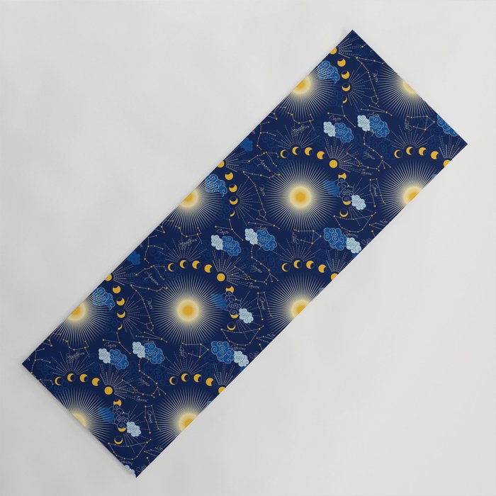 Feel the Cosmic night Sky Yoga Mat Gallery Image 1