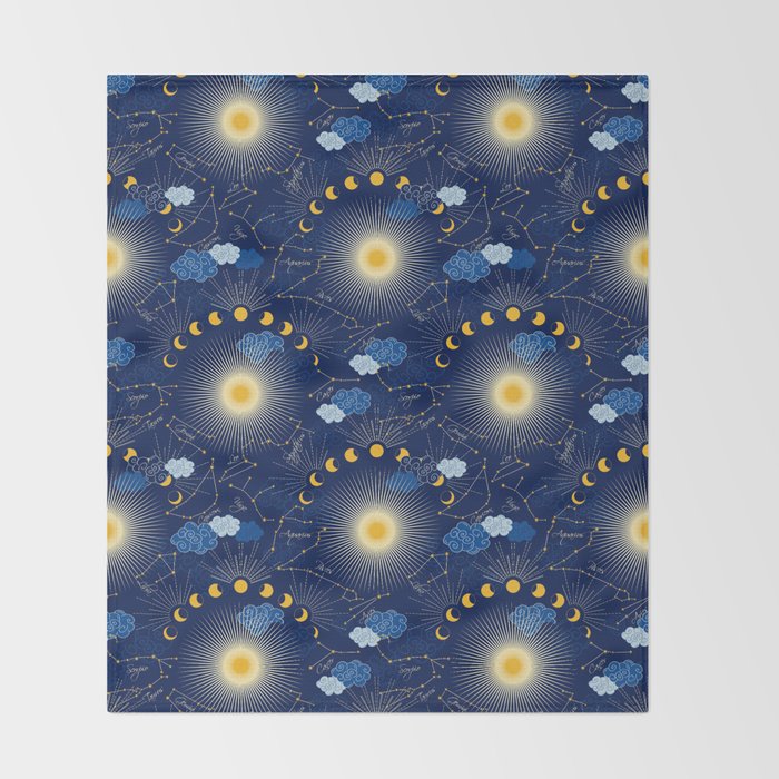 Feel the Cosmic night Sky Throw Blanket Gallery Image 2