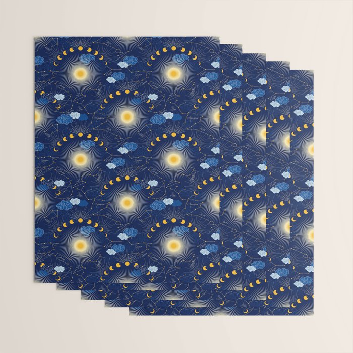 Feel the Cosmic night Sky Wrapping Paper Gallery Image 3