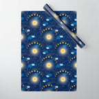 Feel the Cosmic night Sky Wrapping Paper Gallery Image 1