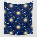 Feel the Cosmic night Sky Wall Tapestry Gallery Image 4