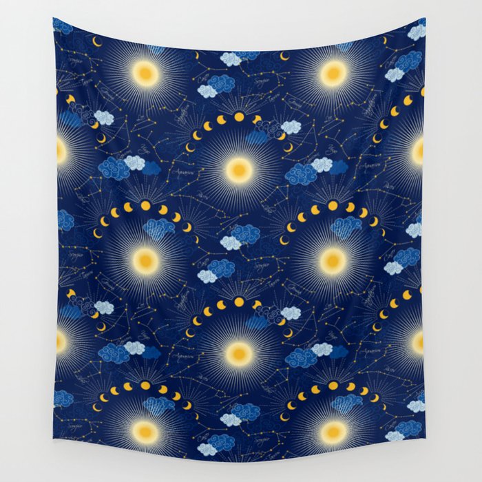 Feel the Cosmic night Sky Wall Tapestry Gallery Image 4