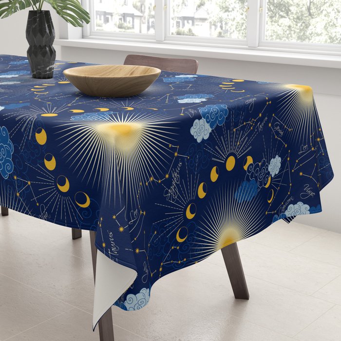 Feel the Cosmic night Sky Tablecloth Gallery Image 3