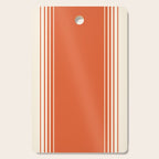 Marmalade Orange and Creme Lines Cutting Board Gallery Image 1