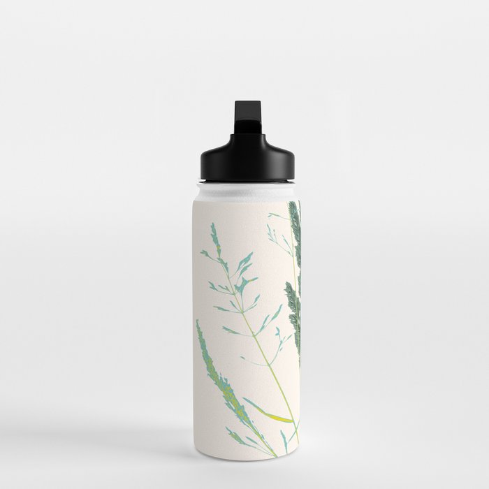Plant based happyness Grasses 2 still life Water Bottle Gallery Image 3