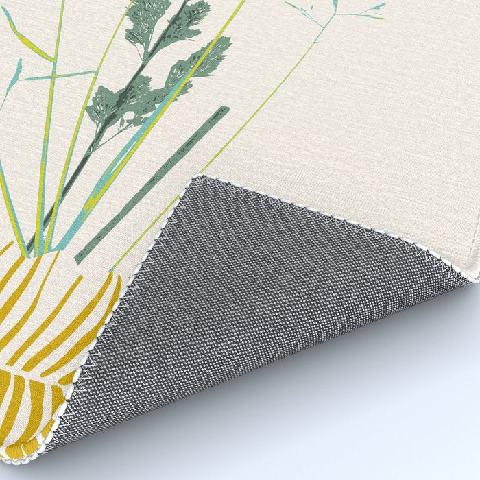Plant based happyness Grasses 2 still life Rug Gallery Image 4
