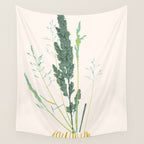Plant based happyness Grasses 2 still life Wall Tapestry Gallery Image 4