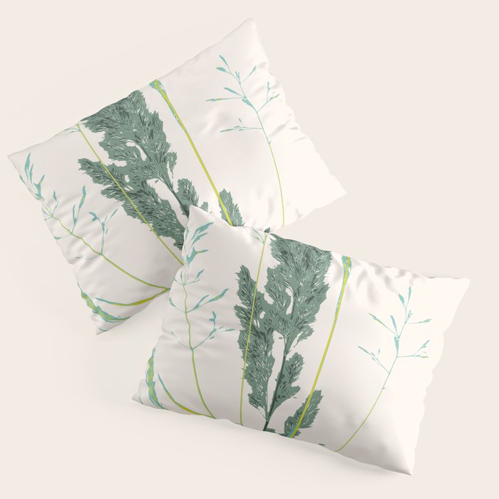Plant based happyness Grasses 2 still life Pillow Sham Gallery Image 3