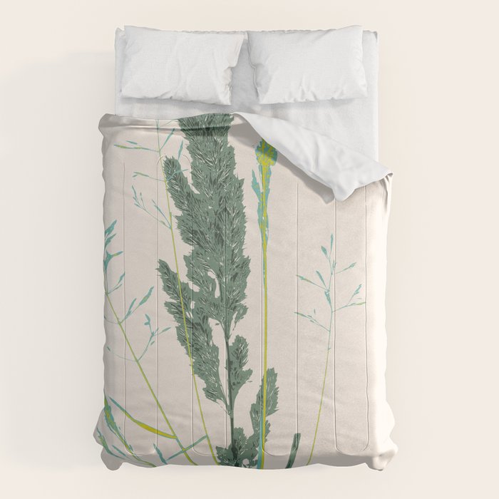 Plant based happyness Grasses 2 still life Comforter Gallery Image 1