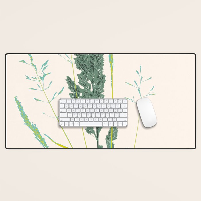 Plant based happyness Grasses 2 still life Desk Mat Gallery Image 1