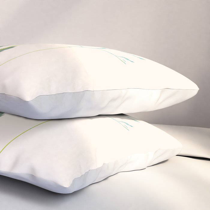 Plant based happyness Grasses 2 still life Pillow Sham Gallery Image 3