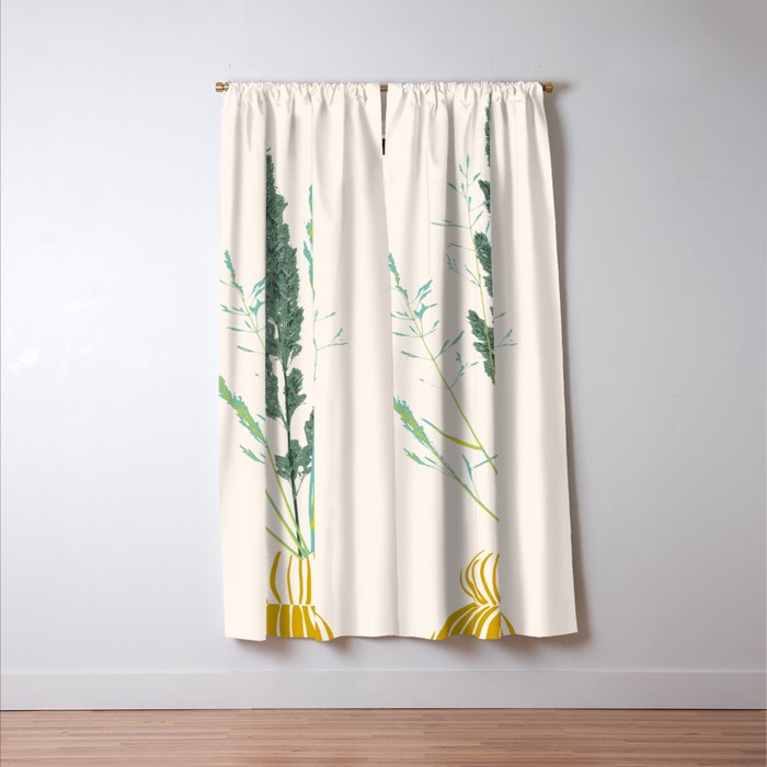 Plant based happyness Grasses 2 still life Window Curtain Gallery Image 3
