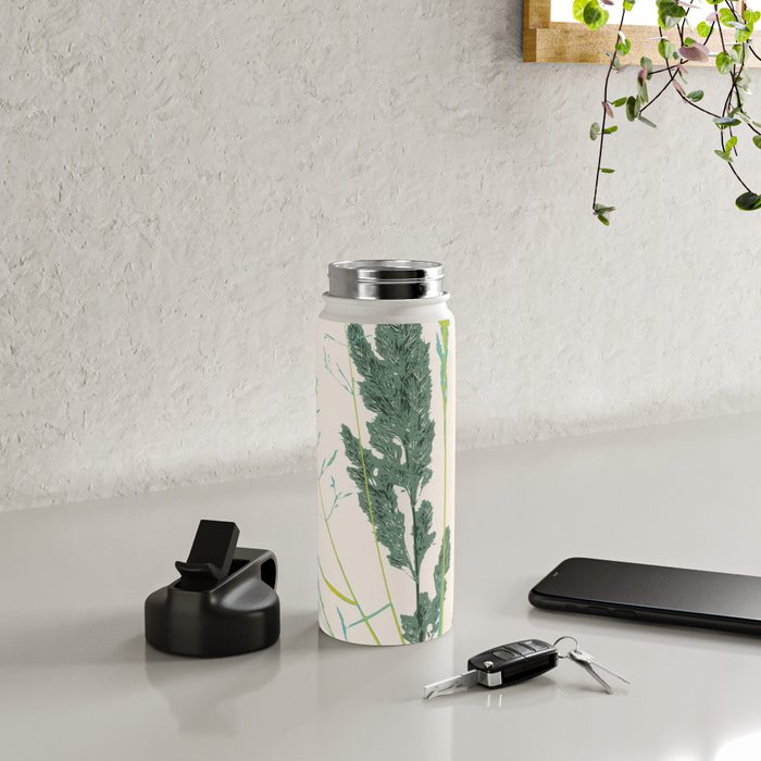Plant based happyness Grasses 2 still life Water Bottle Gallery Image 4