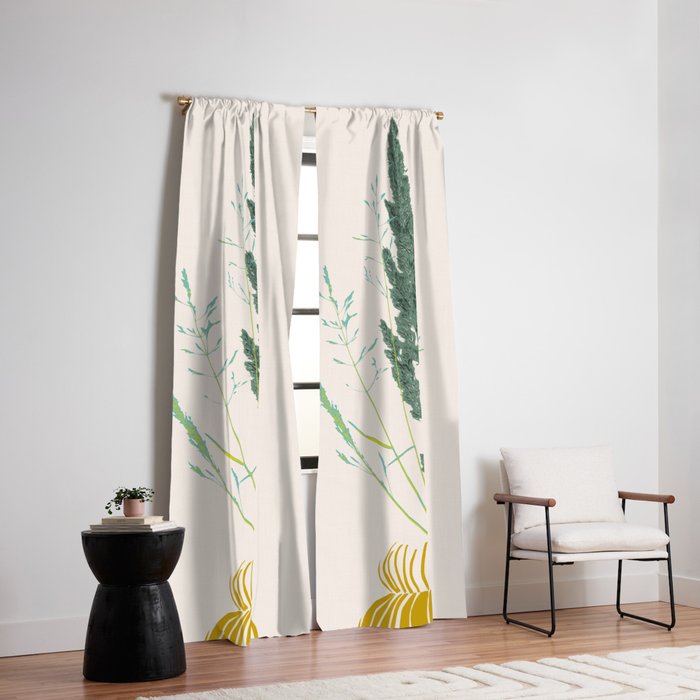 Plant based happyness Grasses 2 still life Window Curtain Gallery Image 2