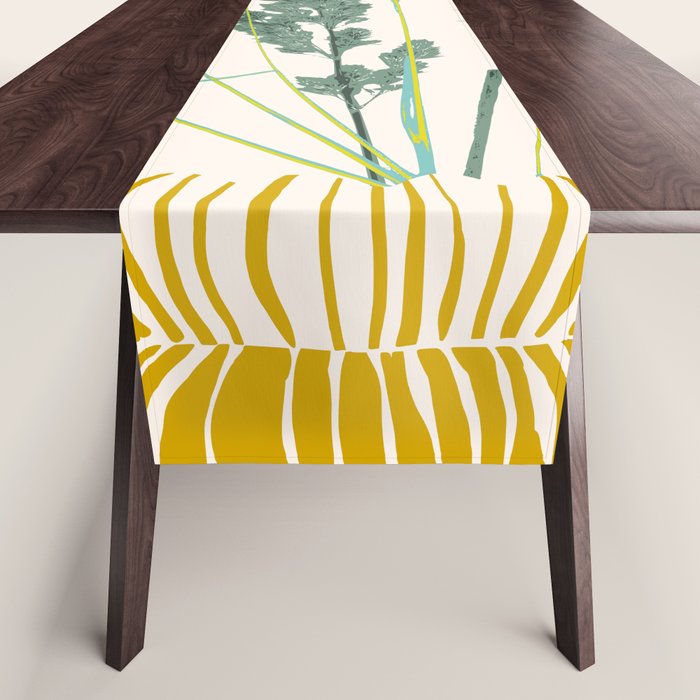 Plant based happyness Grasses 2 still life Table Runner