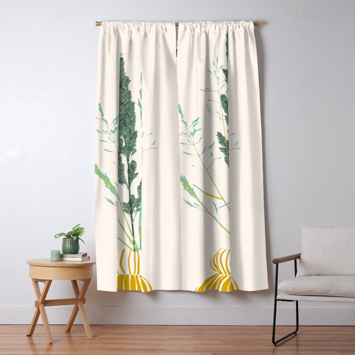 Plant based happyness Grasses 2 still life Window Curtain Gallery Image 5